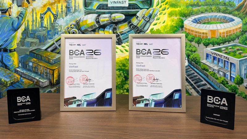 VinFast và Green SM được tôn vinh 8 giải thưởng lớn tại Better Choice Awards 2026